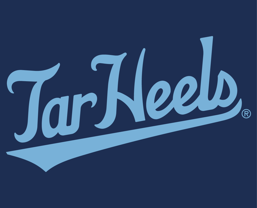 North Carolina Tar Heels 2015-Pres Wordmark Logo v12 iron on transfers for fabric